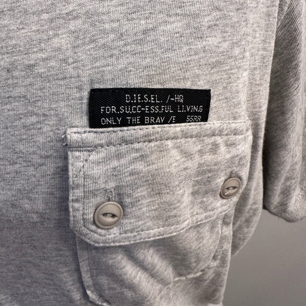 Diesel Gray Casual Button Down Shirt - Picture 5 of 6